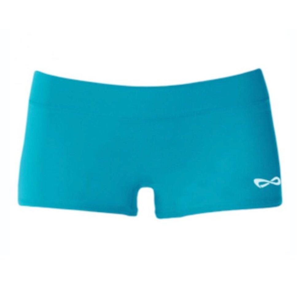 Nfinity Bootie Shorts Teal | Cheer Practice Shorts | Women’s Size Small